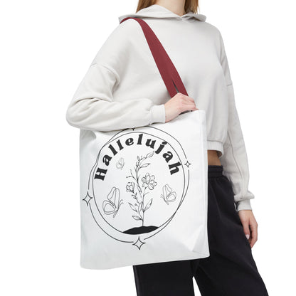 Hallelujah Tote Bag - Stylish All-Over Print for Women's Spiritual Journey