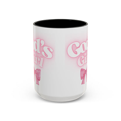 God's Girl Accent Coffee Mug - Gift for Faith, Christian, Religious Events, Inspirational Decor, Birthday, Friendship, Faith