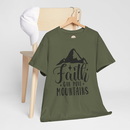 Faith Can Move Mountains - Unisex Heavy Cotton Tee
