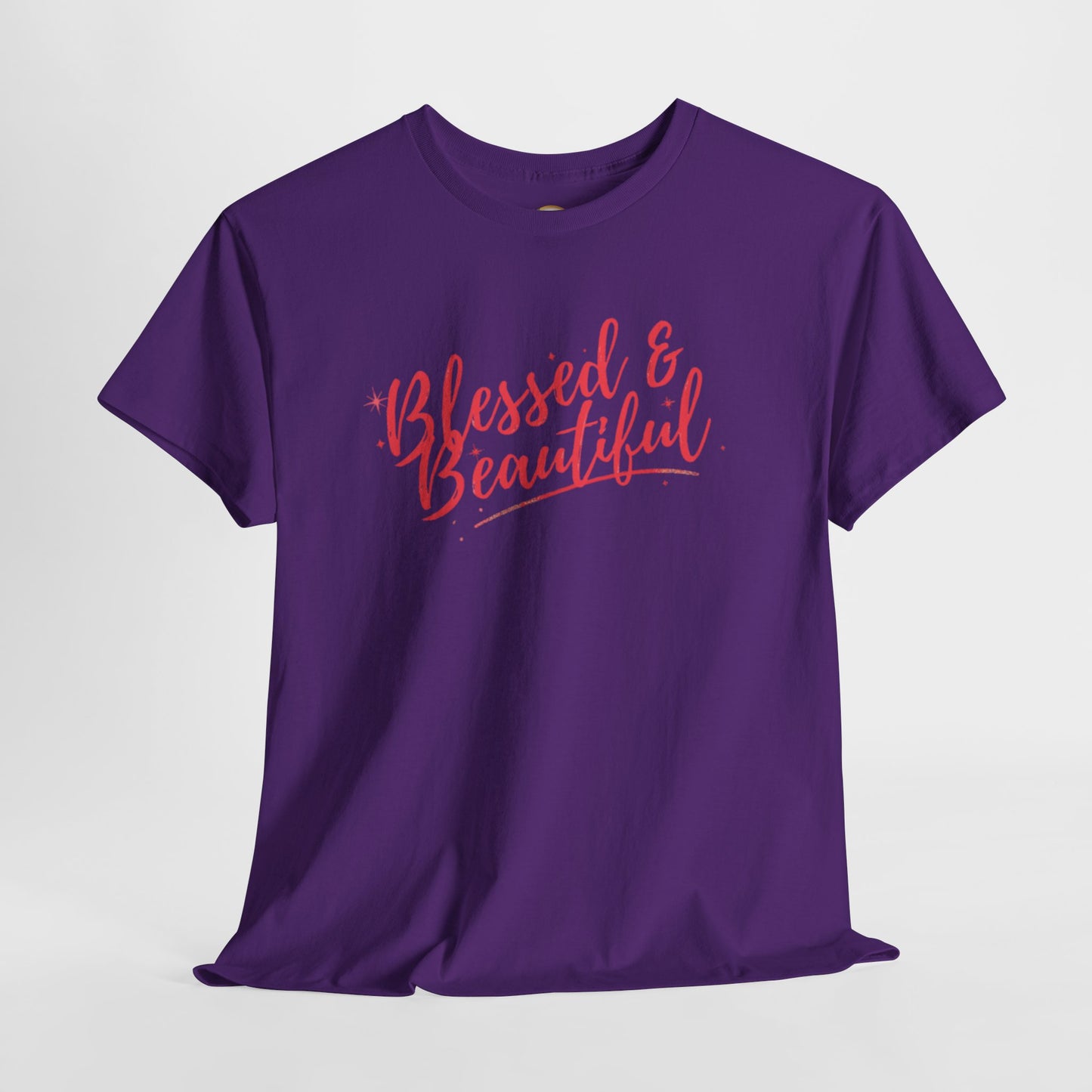 Blessed & Beautiful Unisex Heavy Cotton Tee - Inspirational Casual Wear