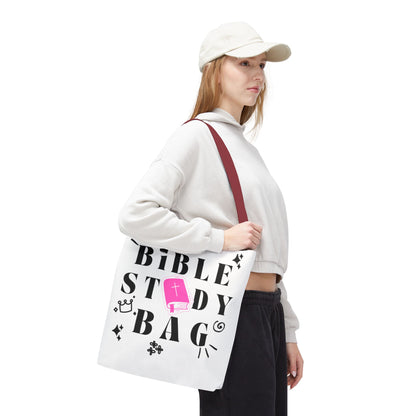 Bible Study Tote Bag - Stylish All-Over Print for Women's Spiritual Journey