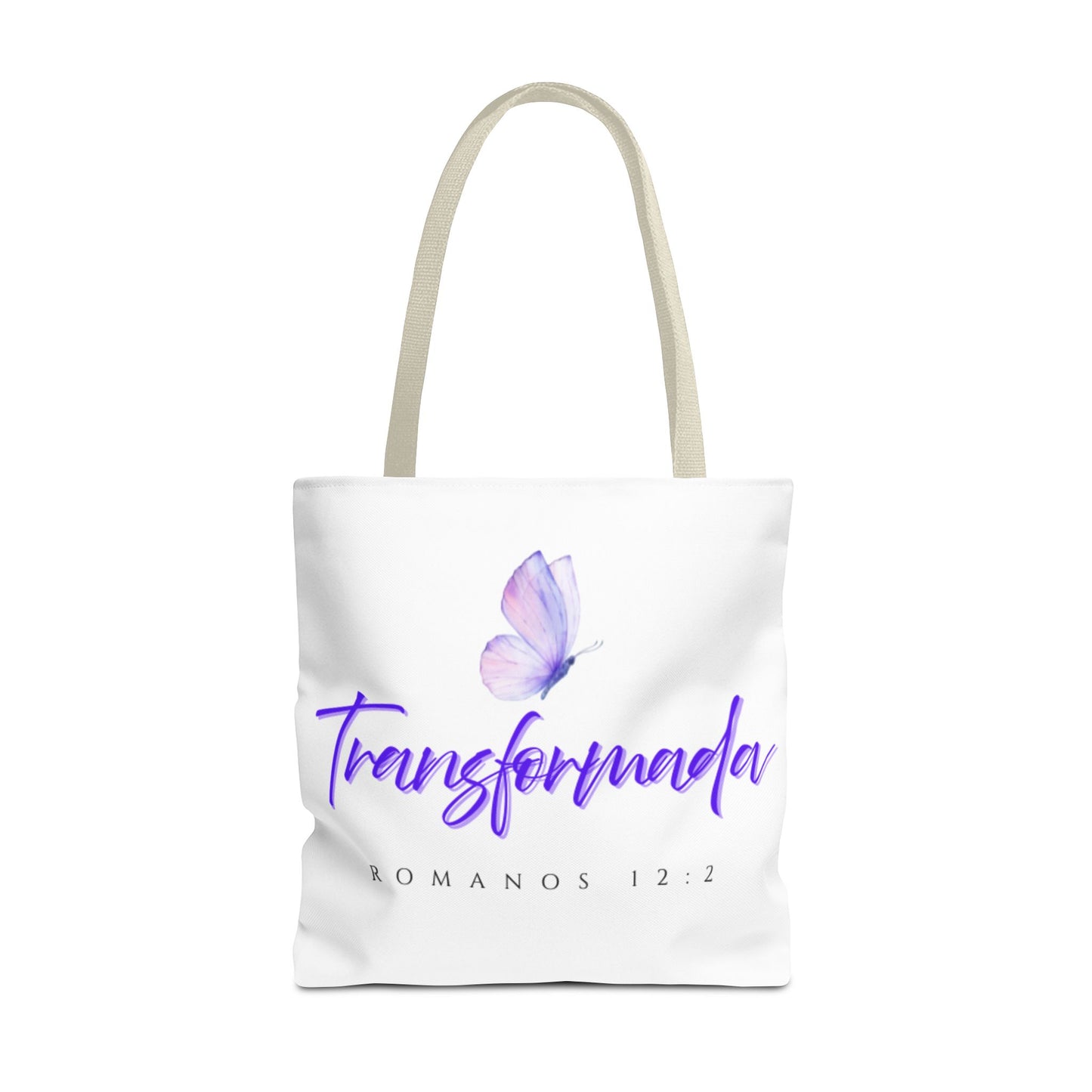 Transformada Tote Bag, Motivational Gift, Eco-Friendly Shopper, Women's Fashion, Bible Verse Accessory