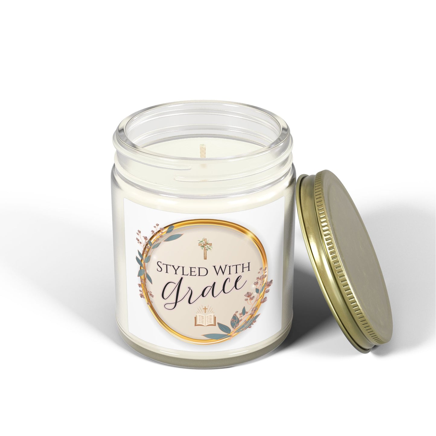 "Styled With Grace"— Coconut Apricot Soy Candle 4oz & 9oz