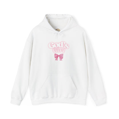 God's Girl Pink Bow Hoodie, Cute Christian Sweatshirt, Cozy Gift for Her, Inspirational Apparel, Faith-Based Clothing