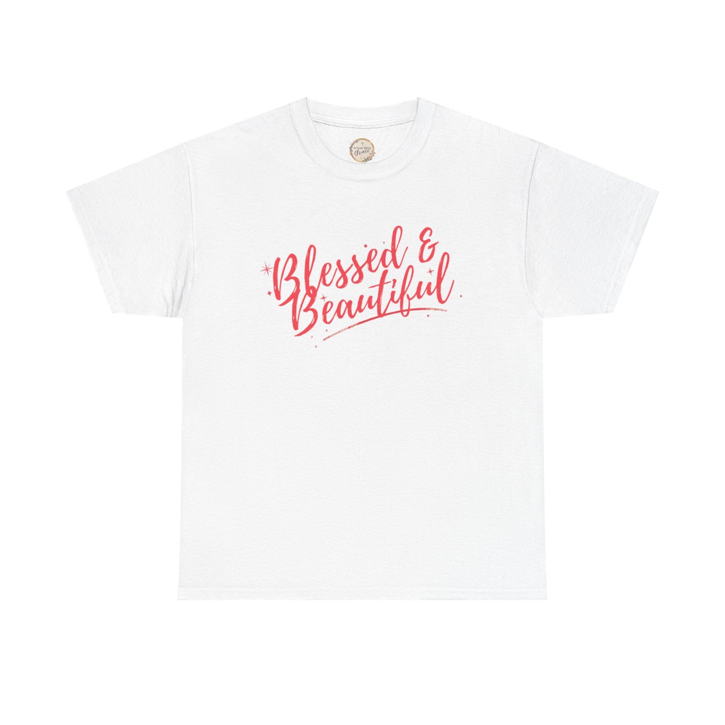 Blessed & Beautiful Unisex Heavy Cotton Tee - Inspirational Casual Wear