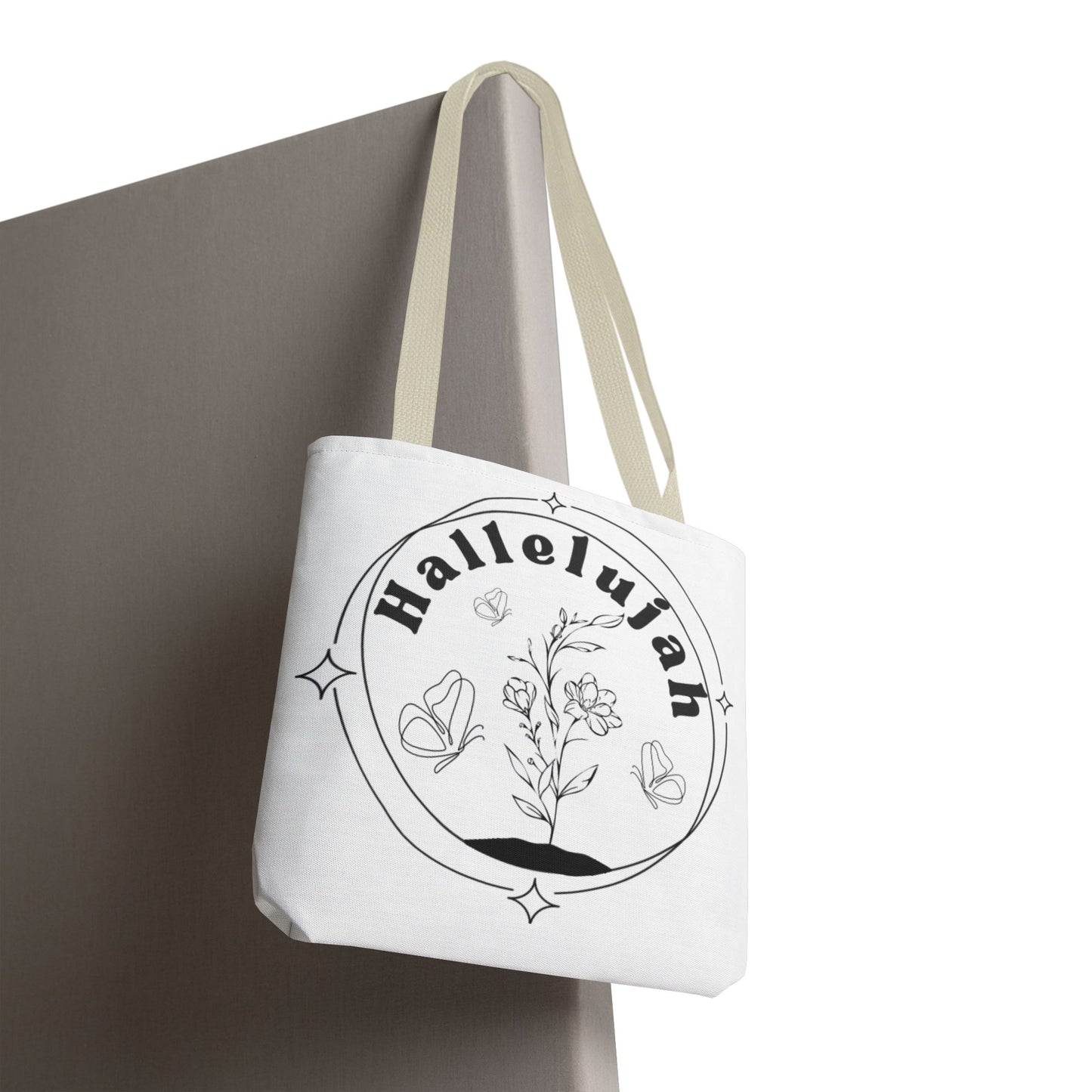 Hallelujah Tote Bag - Stylish All-Over Print for Women's Spiritual Journey