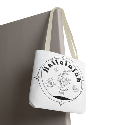 Hallelujah Tote Bag - Stylish All-Over Print for Women's Spiritual Journey