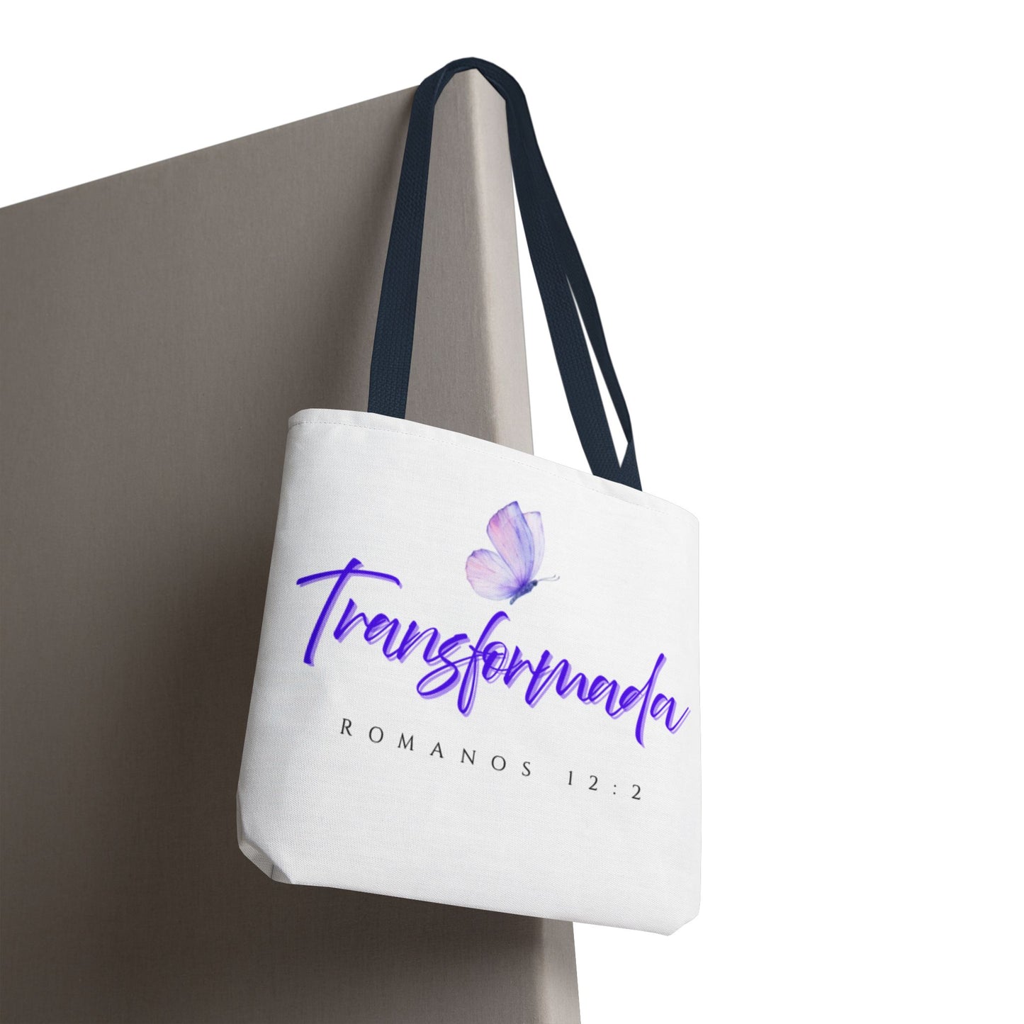 Transformada Tote Bag, Motivational Gift, Eco-Friendly Shopper, Women's Fashion, Bible Verse Accessory