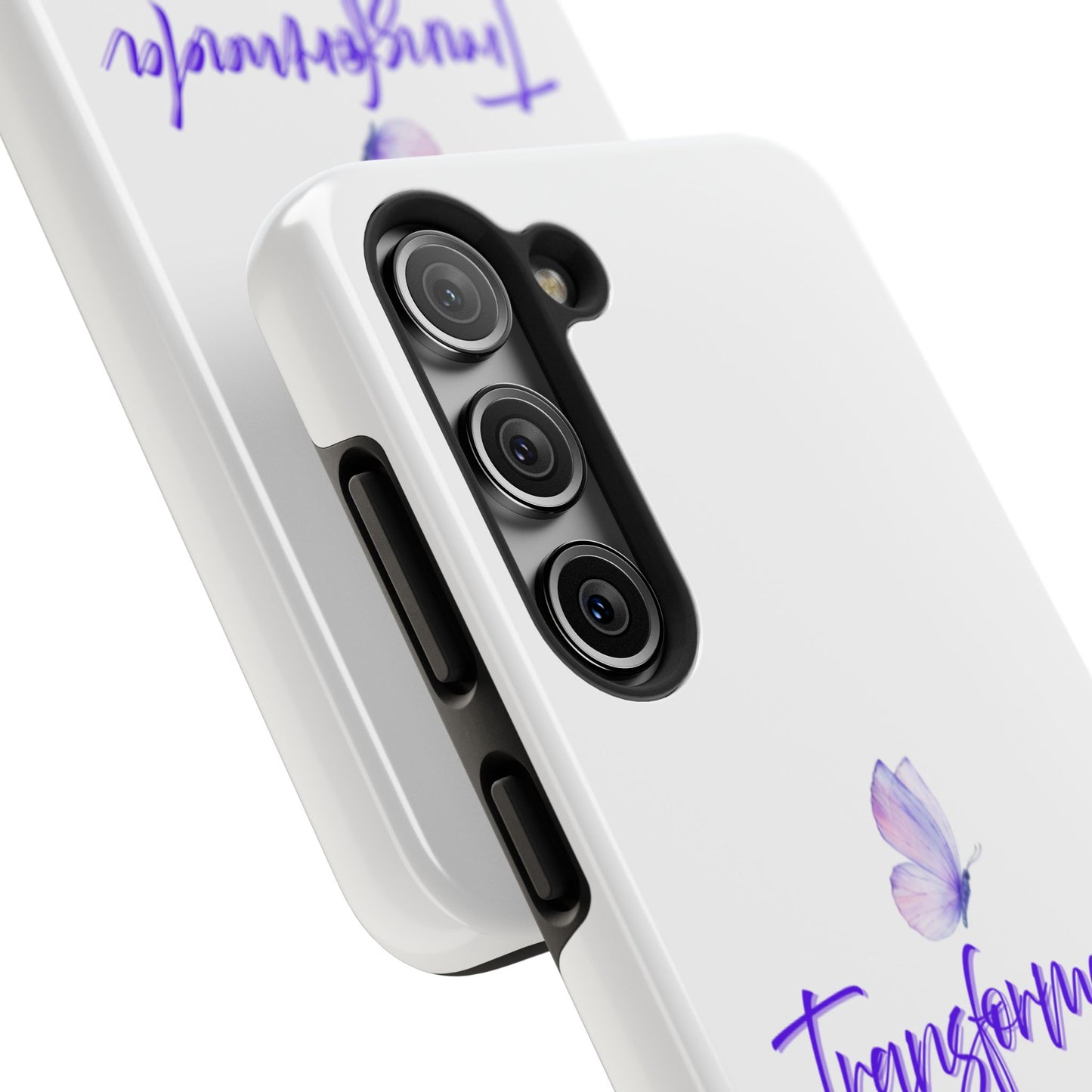 Transformada Phone Case, Inspirational Gift, Scripture Cases, Christian Accessories, Floral Design, Unique Phone Protection