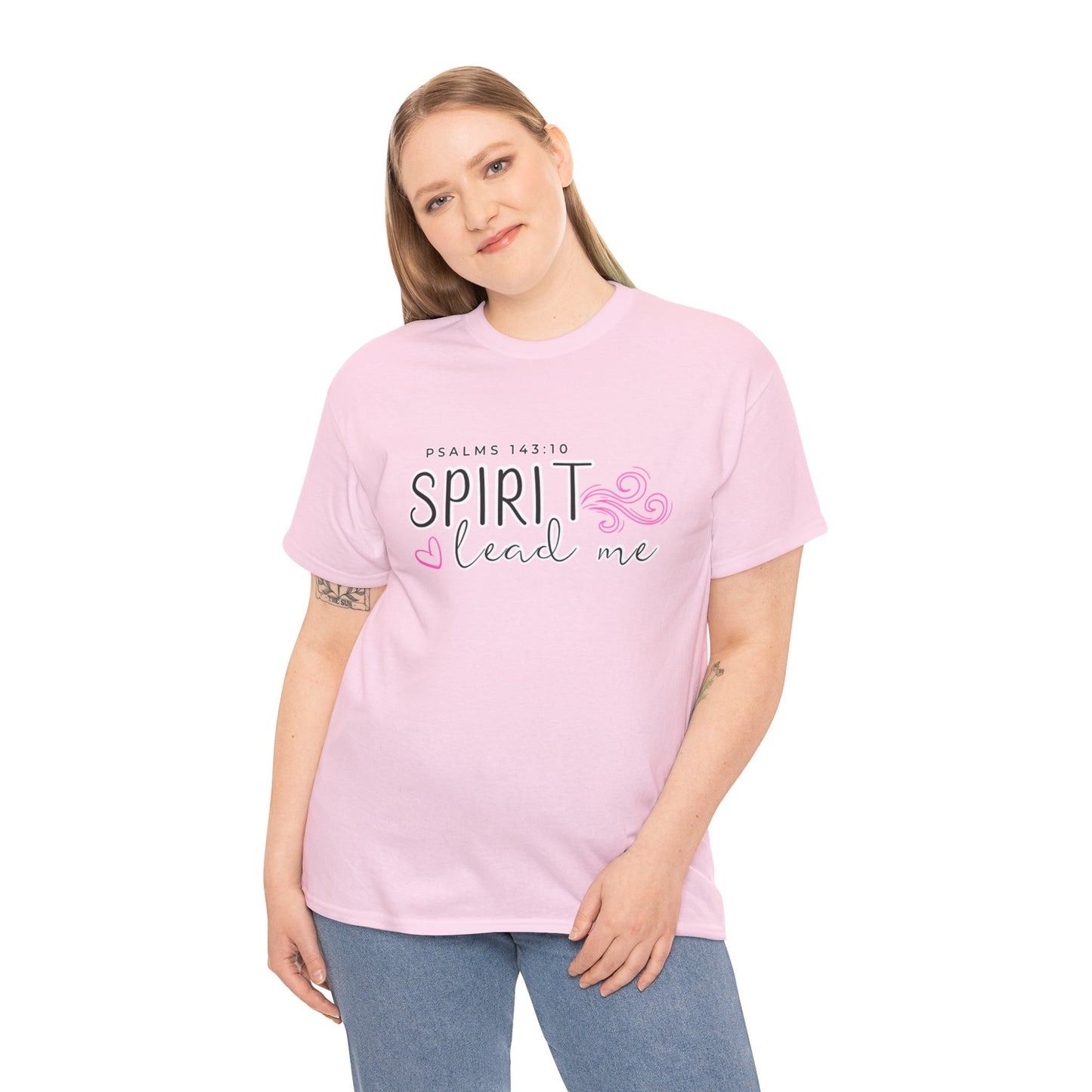 Psalms 143:10 Spirit Lead Me Unisex Heavy Cotton Tee