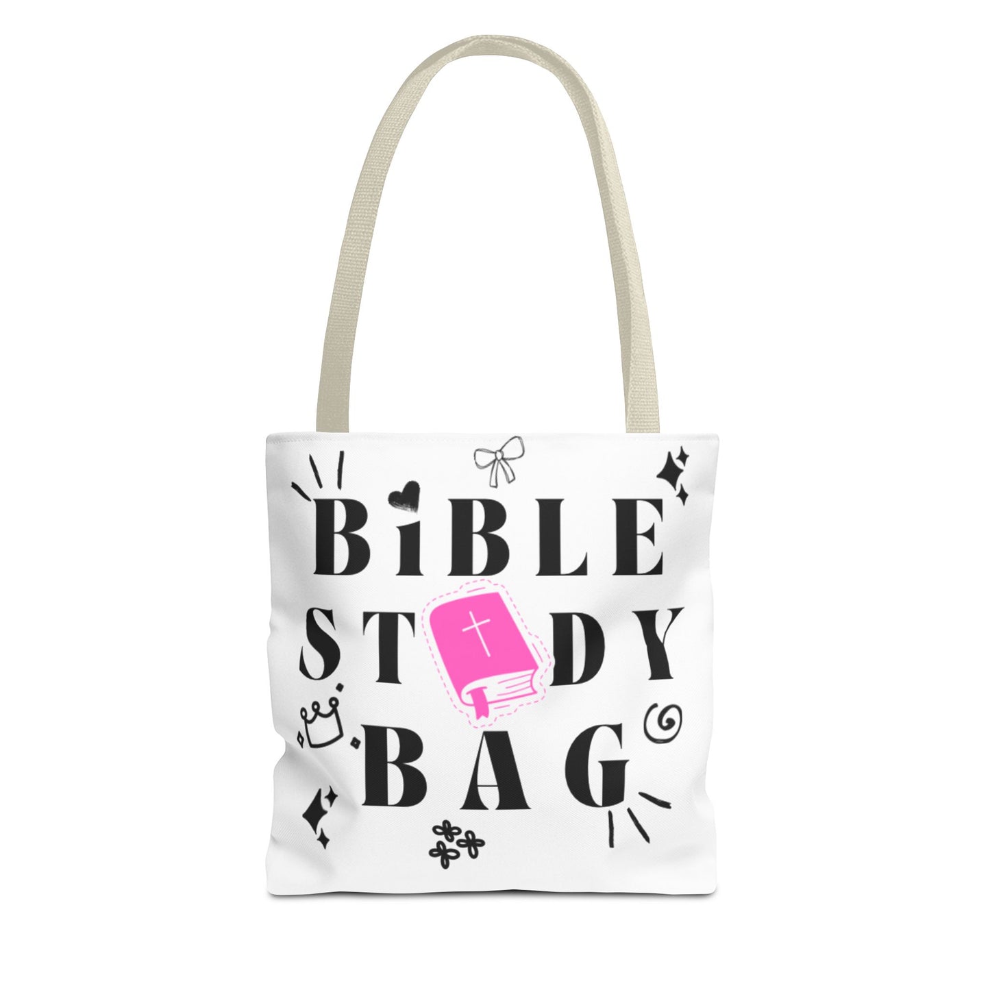 Bible Study Tote Bag - Stylish All-Over Print for Women's Spiritual Journey
