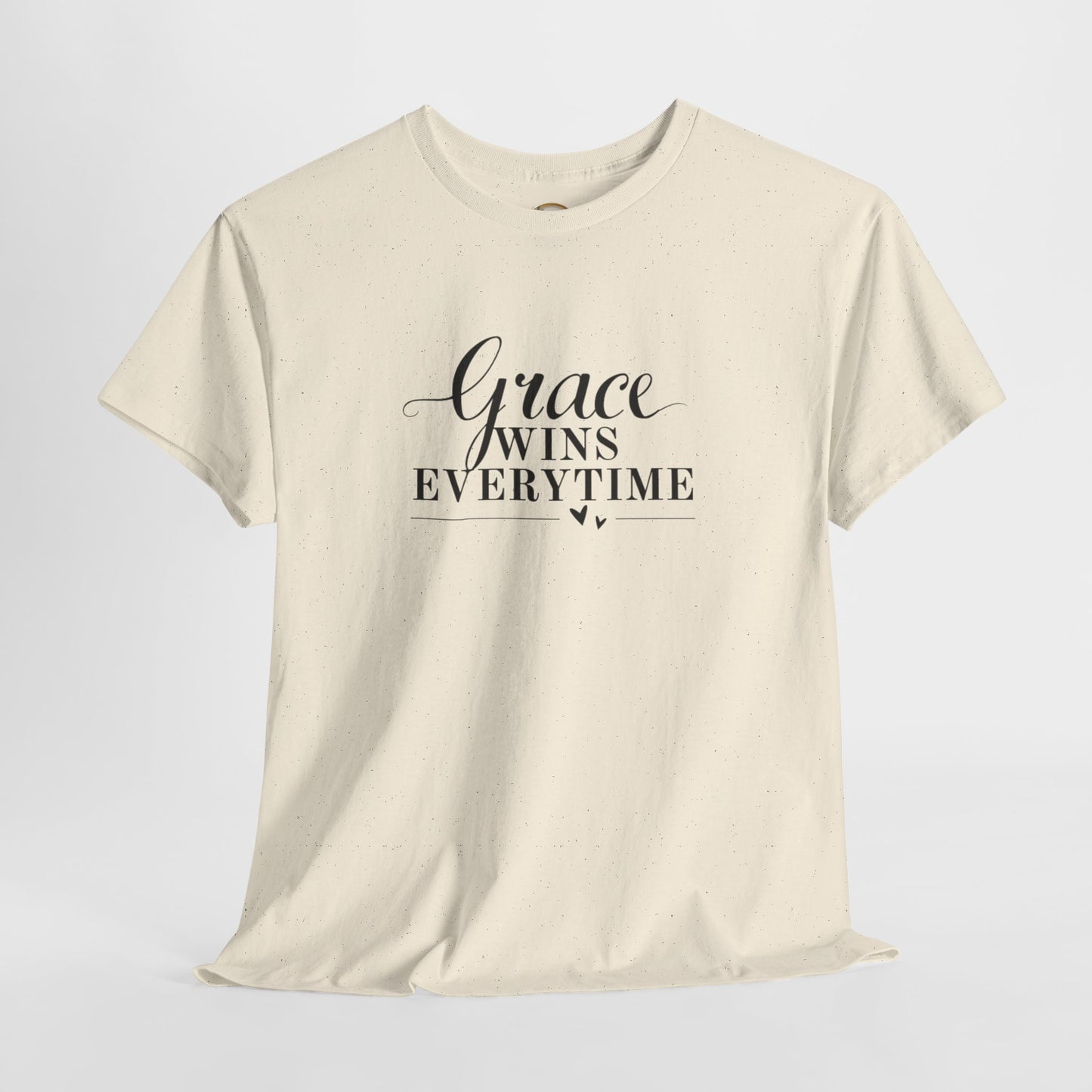 Grace Wins Every Time Tee — Inspirational Christian Graphic T-Shirt