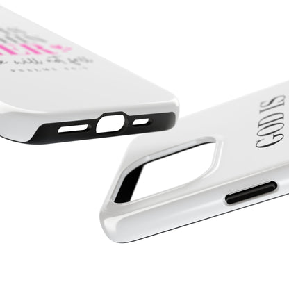 Empowering Tough Phone Case - "God is Within Her" Inspirational Design