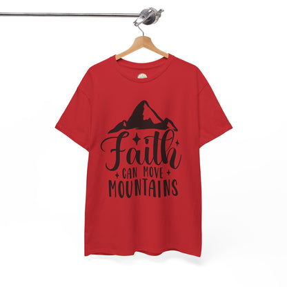 Faith Can Move Mountains - Unisex Heavy Cotton Tee