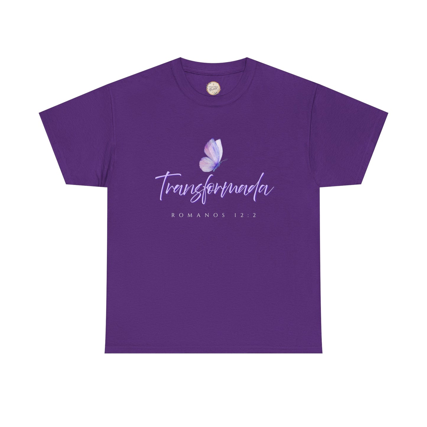 Transformada Unisex Heavy Cotton Tee, Inspirational Shirt, Gift for Women, Motivational Top, Spiritual Apparel, Casual Wear