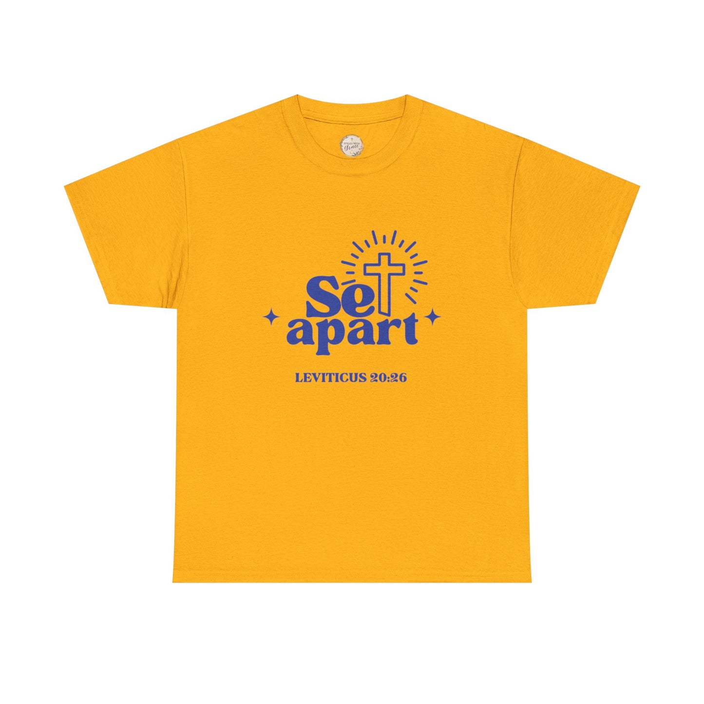 Set Apart Unisex Heavy Cotton Tee, Christian Gift Shirt, Religious Apparel, Faith-Based Clothing, Inspirational T-Shirt