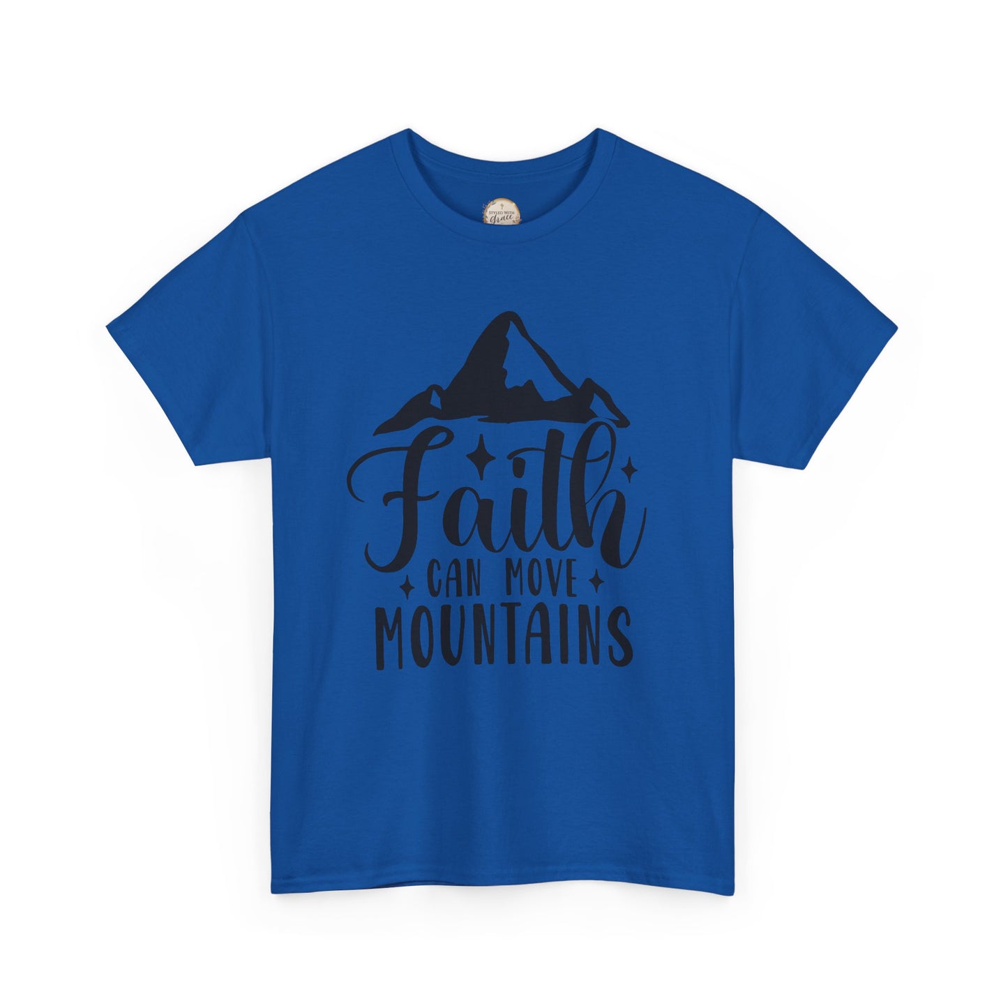 Faith Can Move Mountains - Unisex Heavy Cotton Tee