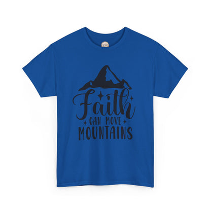 Faith Can Move Mountains - Unisex Heavy Cotton Tee