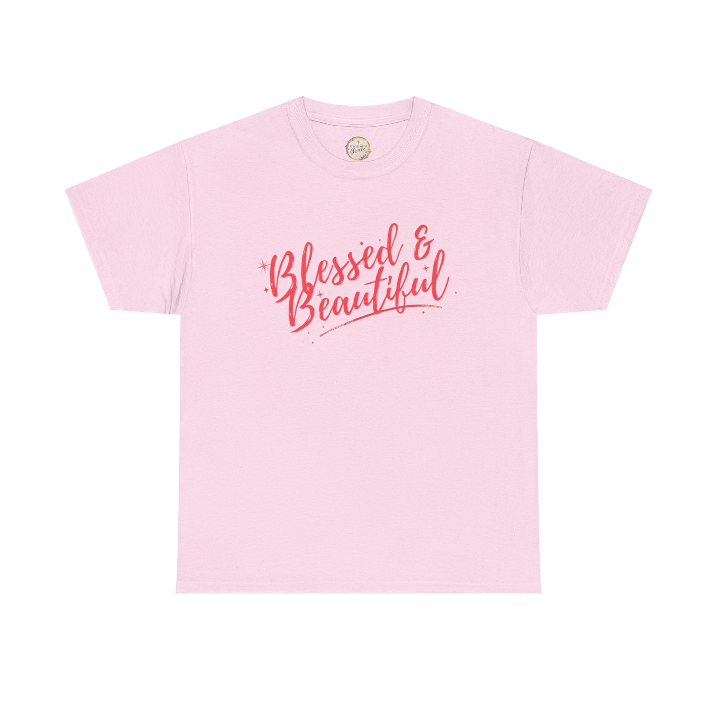 Blessed & Beautiful Unisex Heavy Cotton Tee - Inspirational Casual Wear
