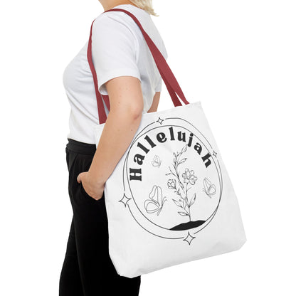 Hallelujah Tote Bag - Stylish All-Over Print for Women's Spiritual Journey