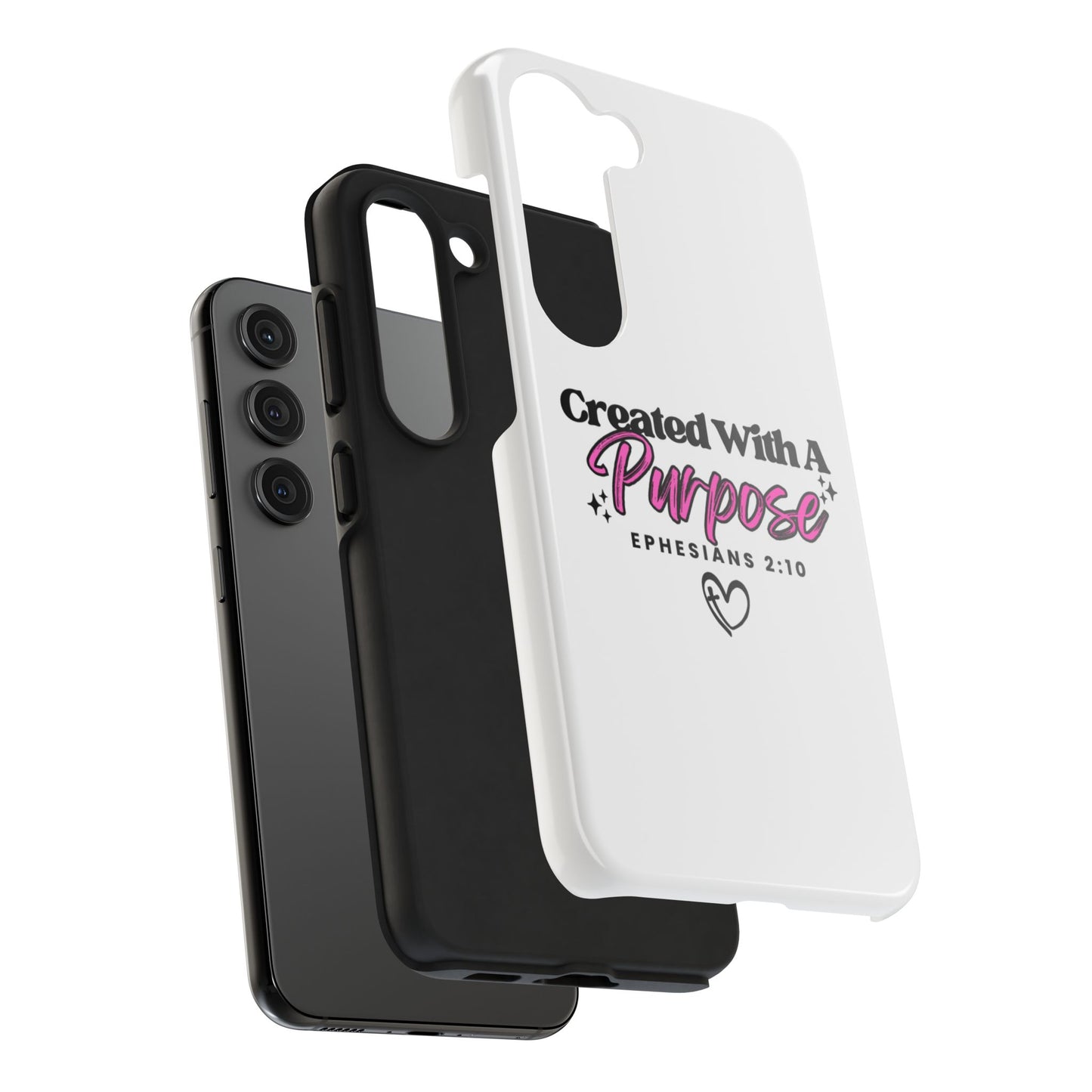 Created With A Purpose Phone Case — Ephesians 2:10 Inspirational Christian Tough Case