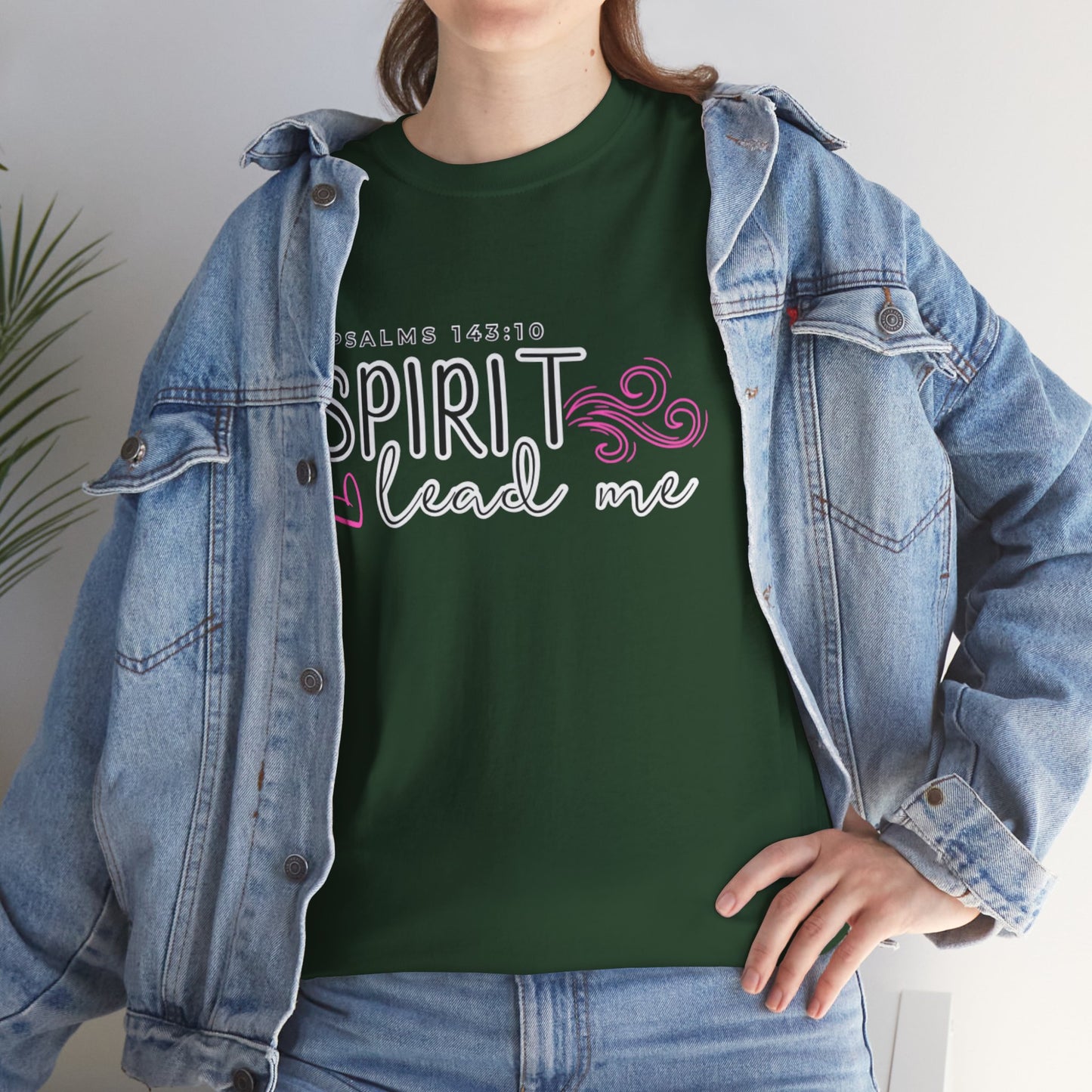 Psalms 143:10 Spirit Lead Me Unisex Heavy Cotton Tee