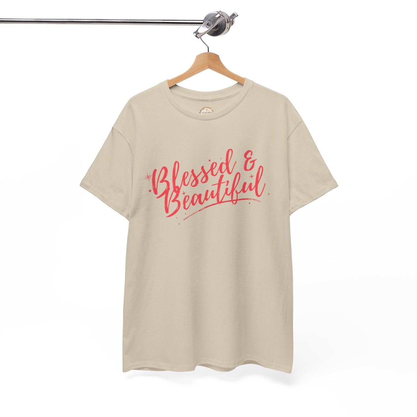 Blessed & Beautiful Unisex Heavy Cotton Tee - Inspirational Casual Wear