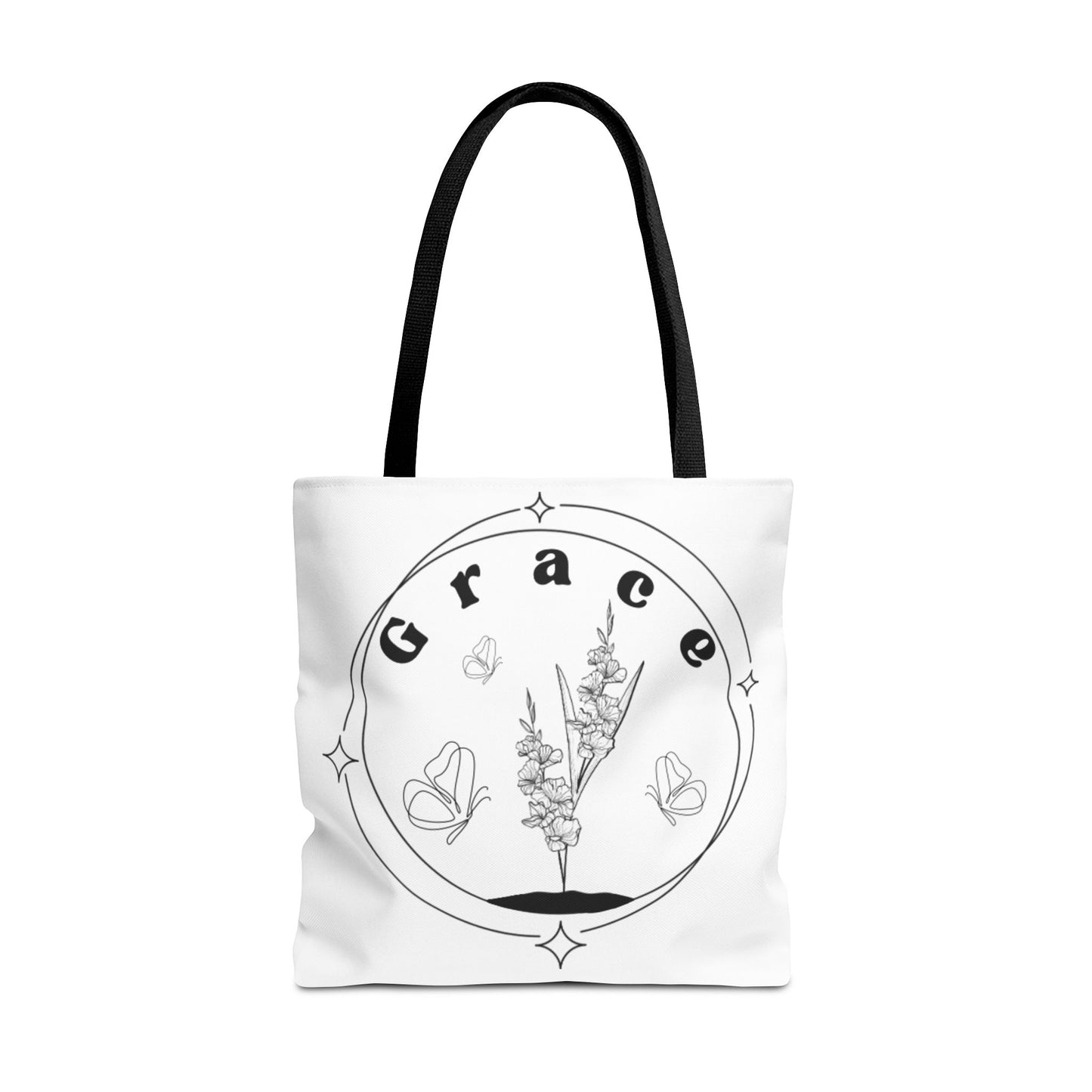 Grace Tote Bag - Stylish All-Over Print for Women's Spiritual Journey
