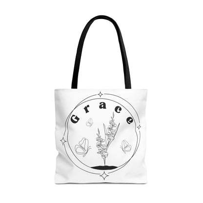Grace Tote Bag - Stylish All-Over Print for Women's Spiritual Journey