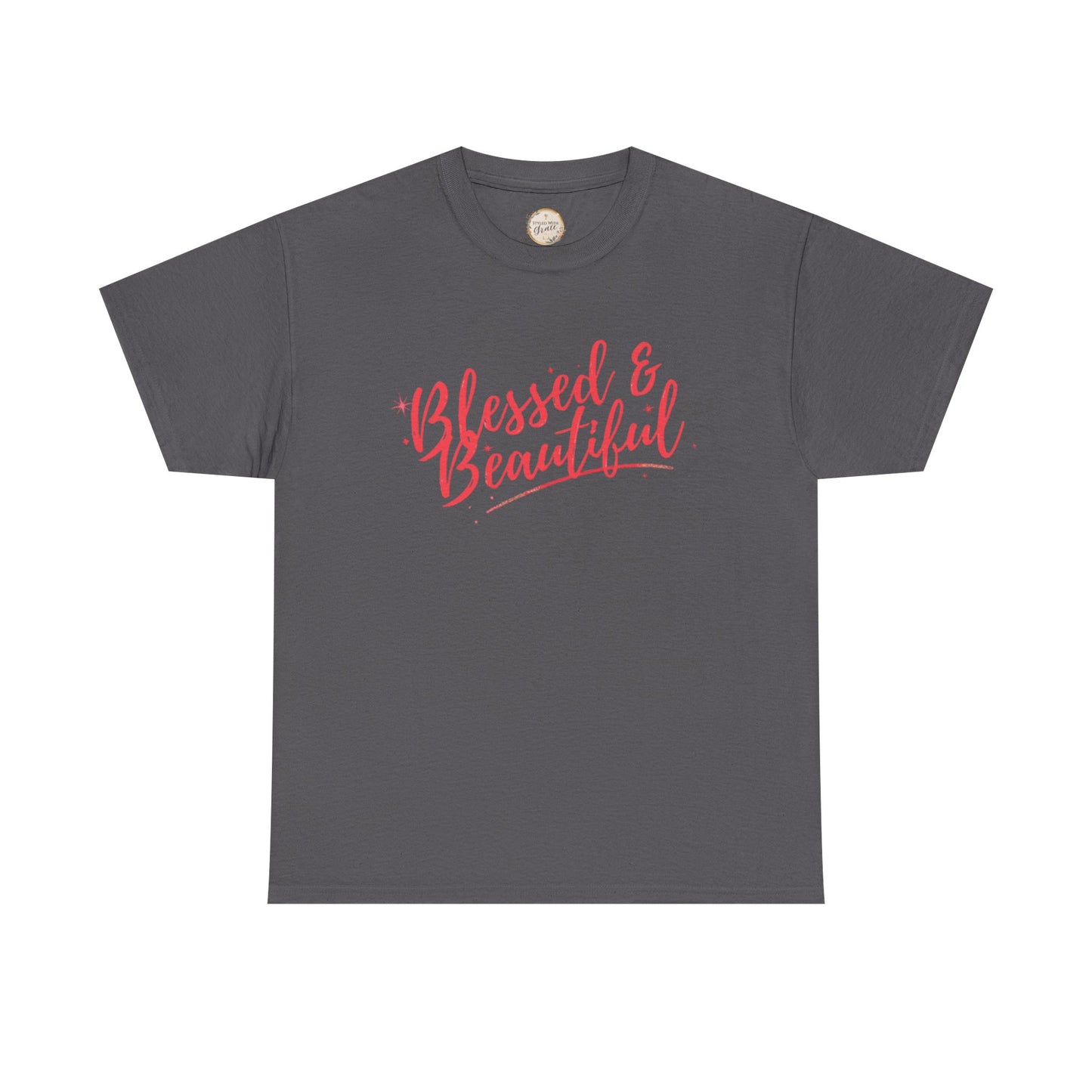 Blessed & Beautiful Unisex Heavy Cotton Tee - Inspirational Casual Wear