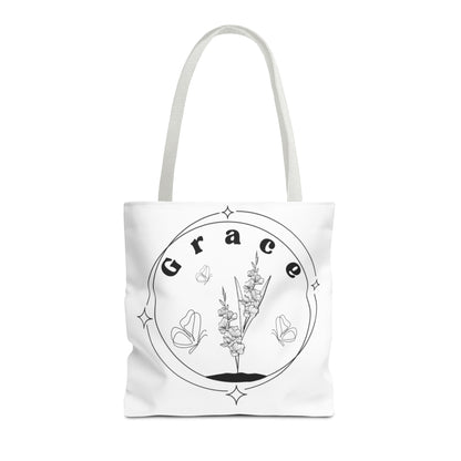Grace Tote Bag - Stylish All-Over Print for Women's Spiritual Journey