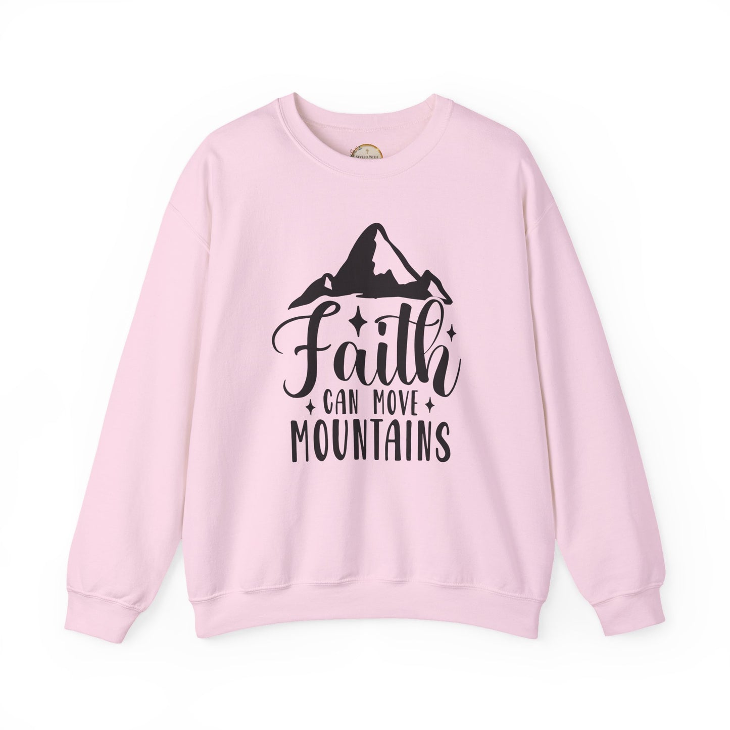 Faith Can Move Mountains Crewneck Sweatshirt