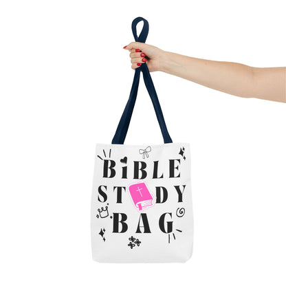 Bible Study Tote Bag - Stylish All-Over Print for Women's Spiritual Journey