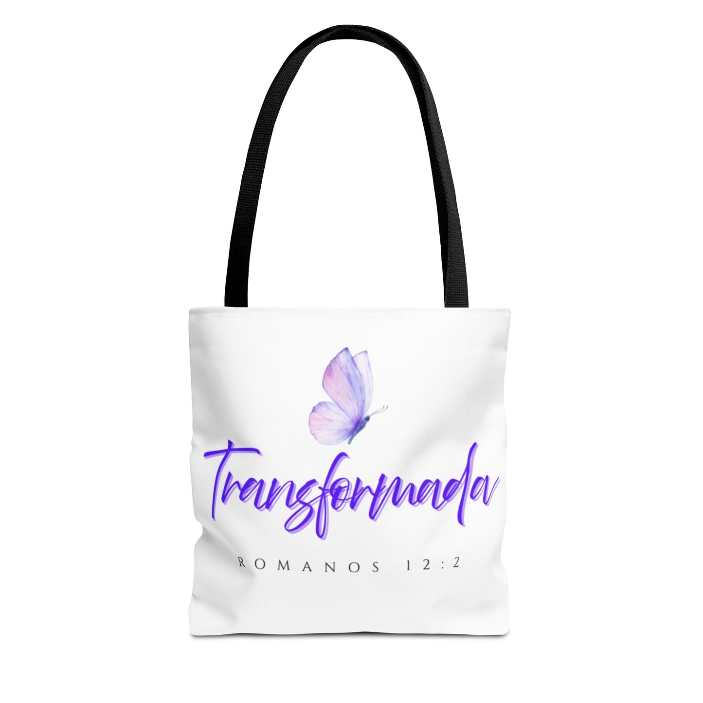 Transformada Tote Bag, Motivational Gift, Eco-Friendly Shopper, Women's Fashion, Bible Verse Accessory