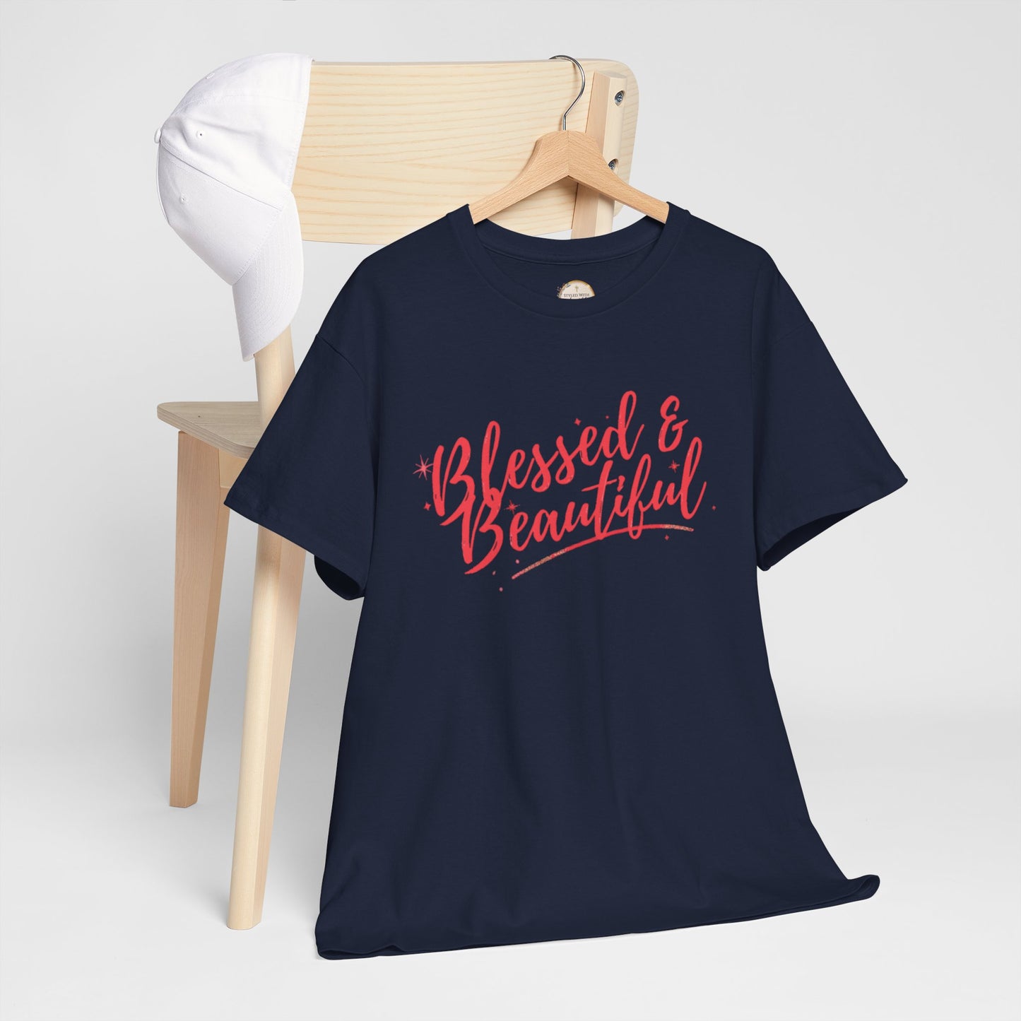 Blessed & Beautiful Unisex Heavy Cotton Tee - Inspirational Casual Wear