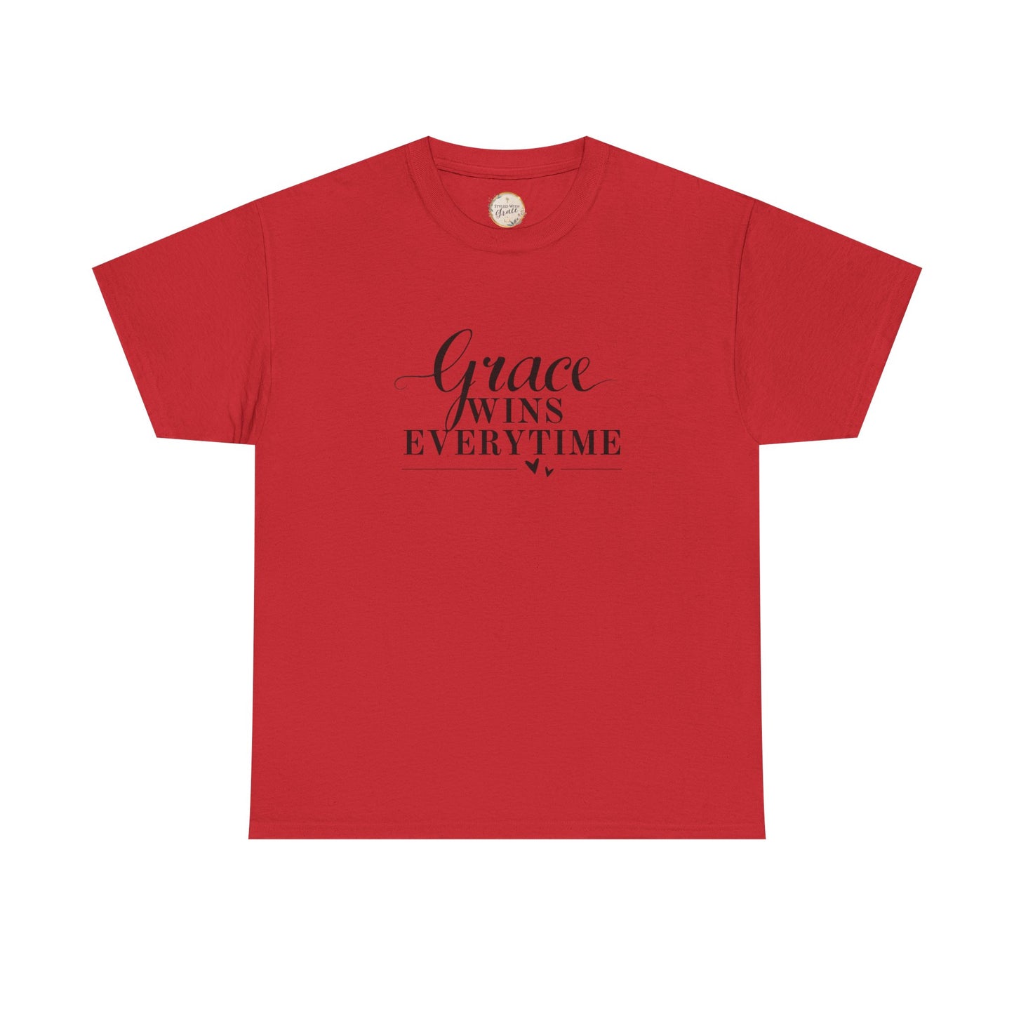 Grace Wins Every Time Tee — Inspirational Christian Graphic T-Shirt