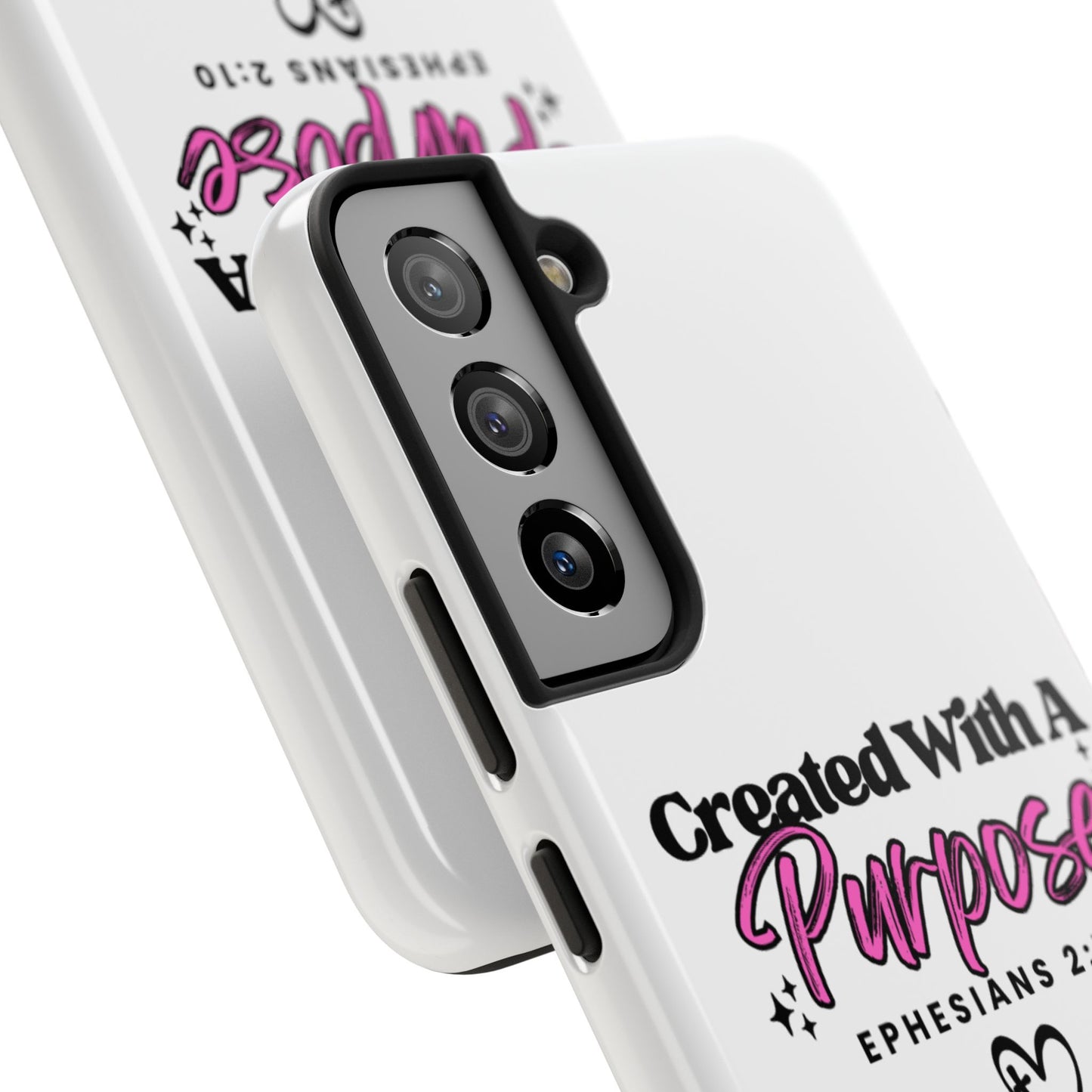 Created With A Purpose Phone Case — Ephesians 2:10 Inspirational Christian Tough Case