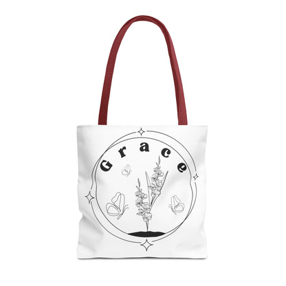Grace Tote Bag - Stylish All-Over Print for Women's Spiritual Journey