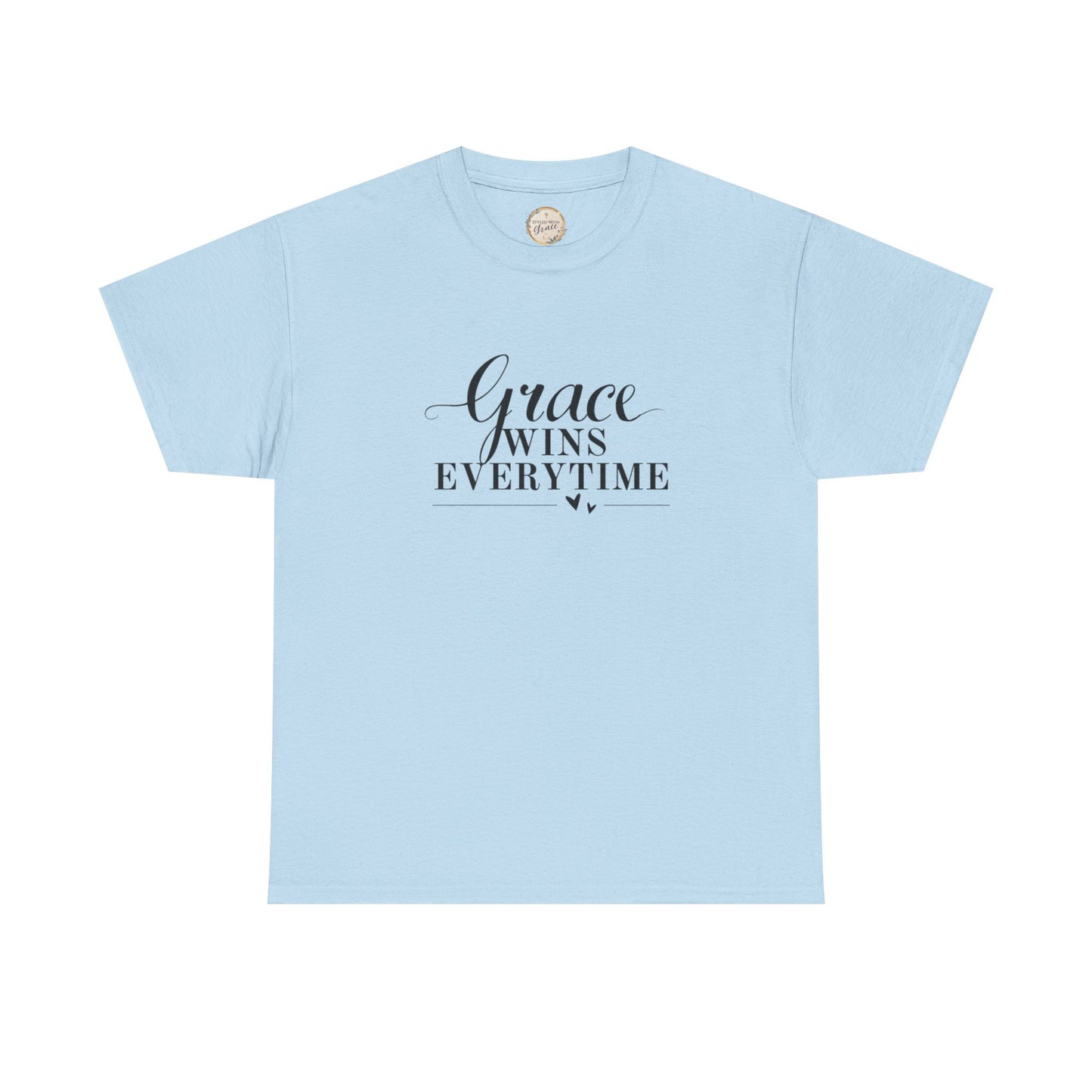 Grace Wins Every Time Tee — Inspirational Christian Graphic T-Shirt