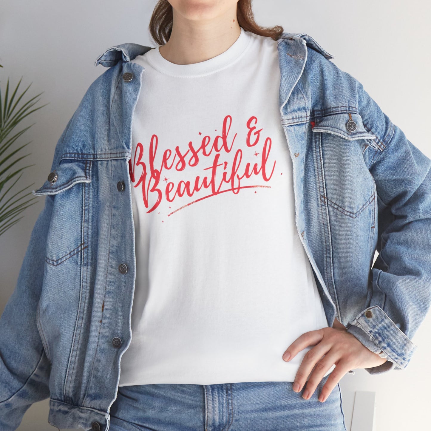 Blessed & Beautiful Unisex Heavy Cotton Tee - Inspirational Casual Wear