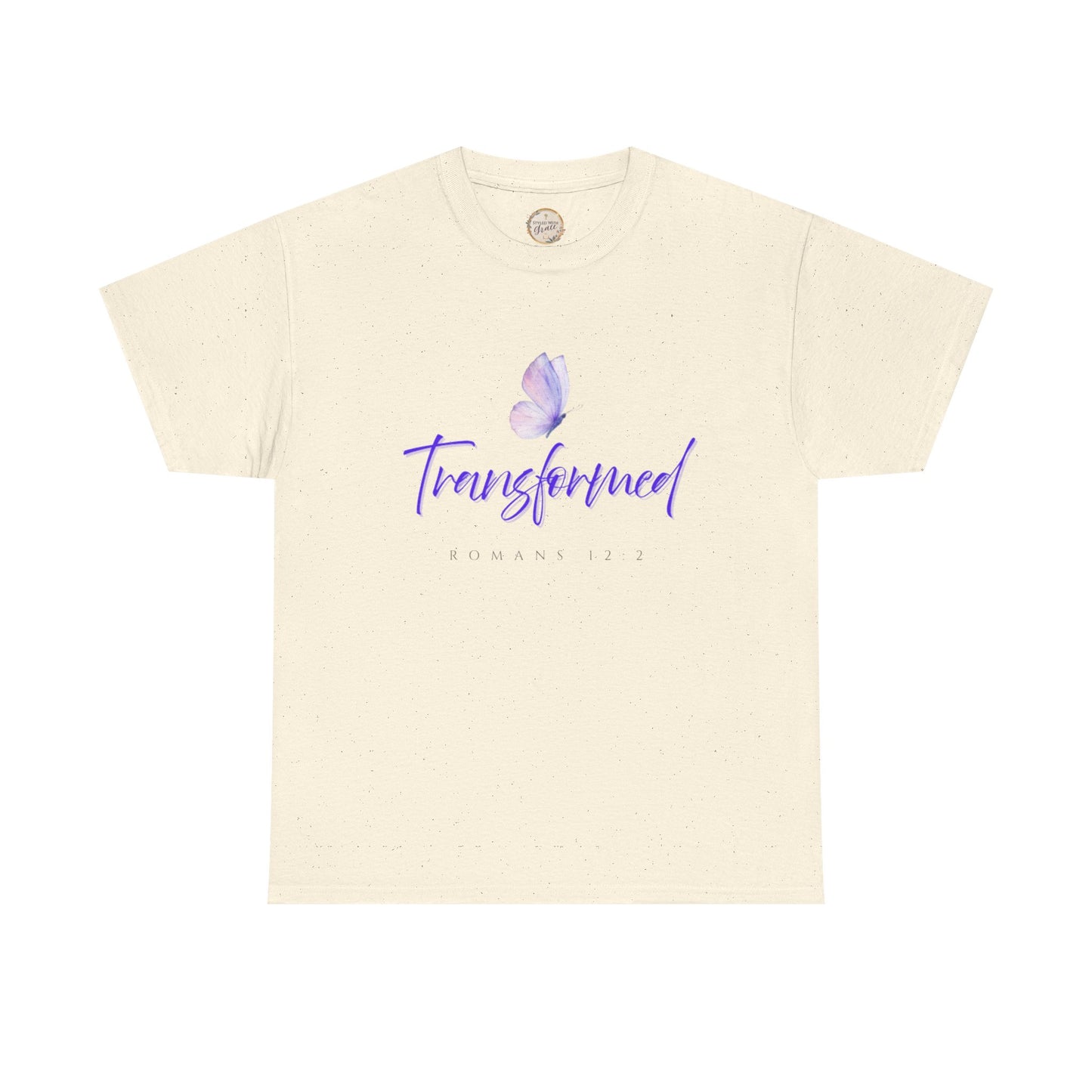 Transformed Tee - Unisex Heavy Cotton Tee, Inspirational Shirt, Gift for Mindfulness, Self-Care, Positive Vibes, [...]