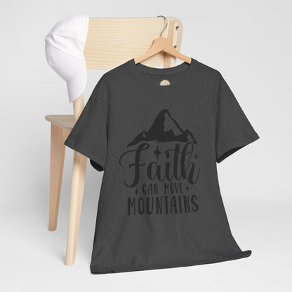 Faith Can Move Mountains - Unisex Heavy Cotton Tee