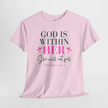 God Is Within Her Unisex Heavy Cotton Tee