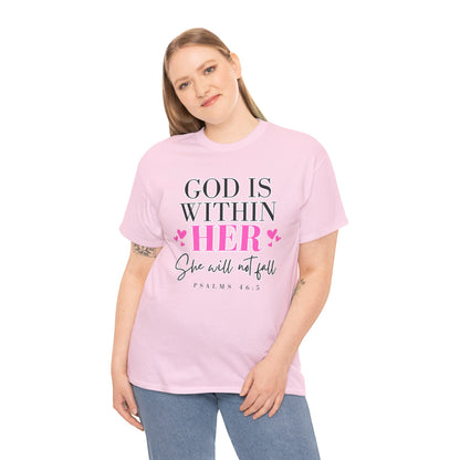 God Is Within Her Unisex Heavy Cotton Tee