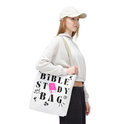 Bible Study Tote Bag - Stylish All-Over Print for Women's Spiritual Journey