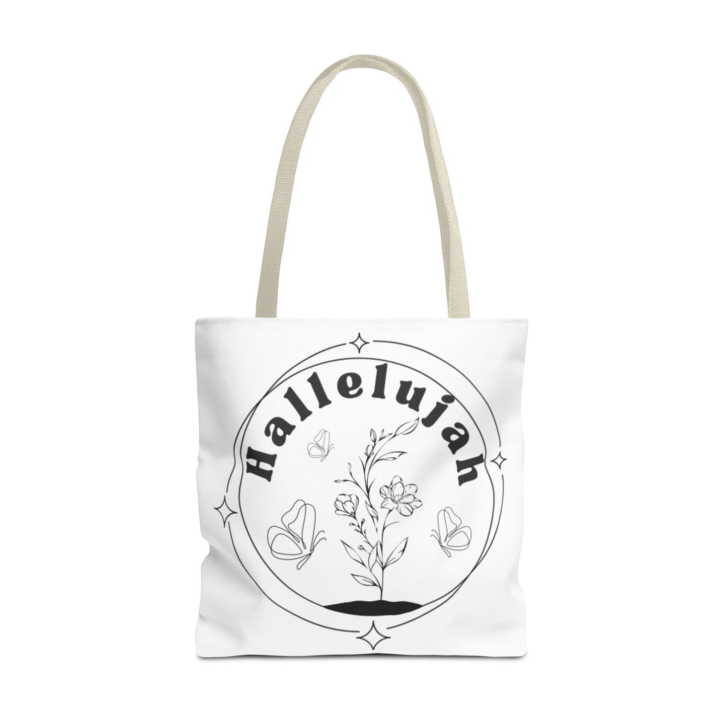 Hallelujah Tote Bag - Stylish All-Over Print for Women's Spiritual Journey