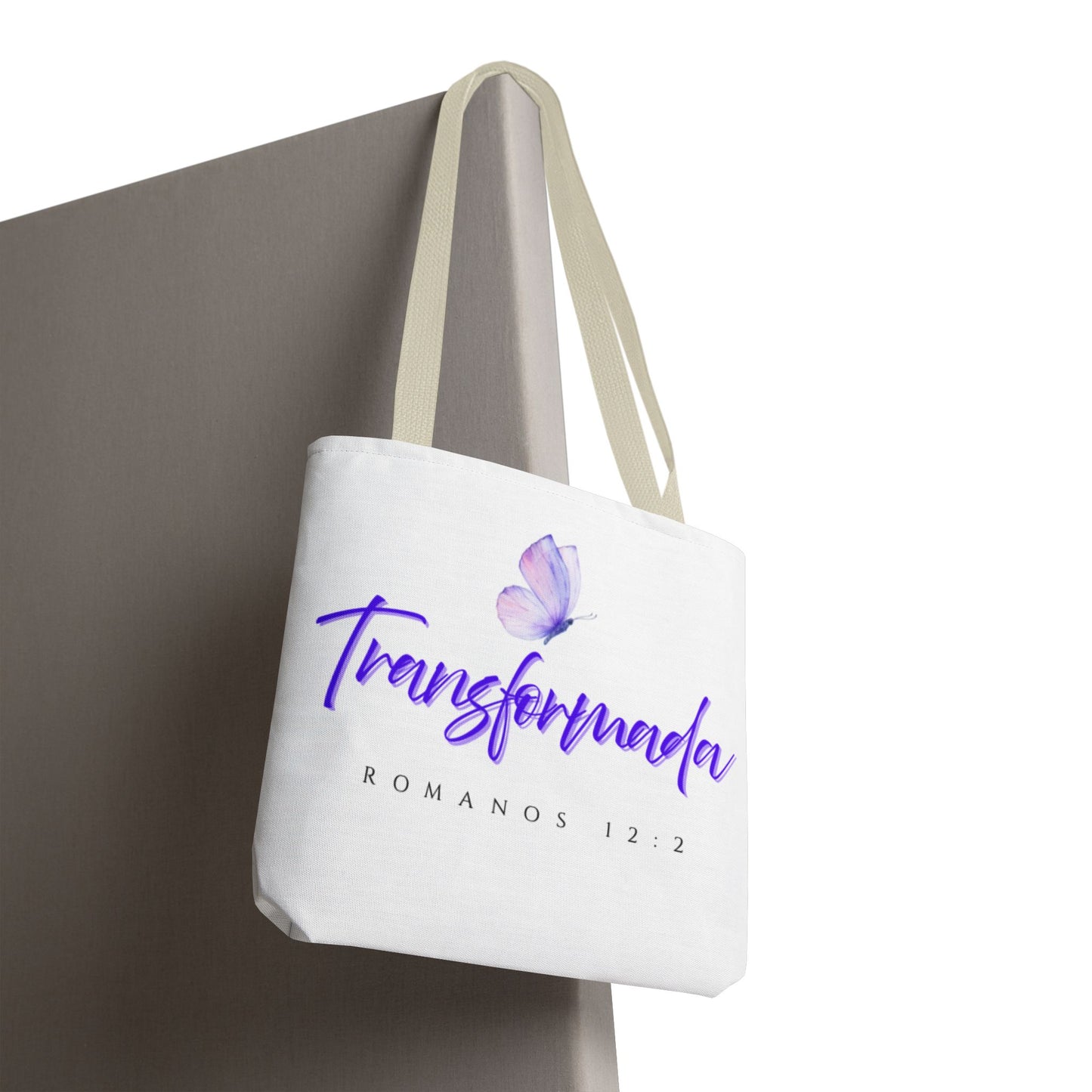 Transformada Tote Bag, Motivational Gift, Eco-Friendly Shopper, Women's Fashion, Bible Verse Accessory