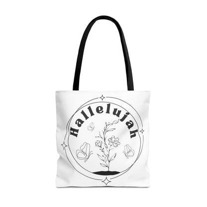 Hallelujah Tote Bag - Stylish All-Over Print for Women's Spiritual Journey