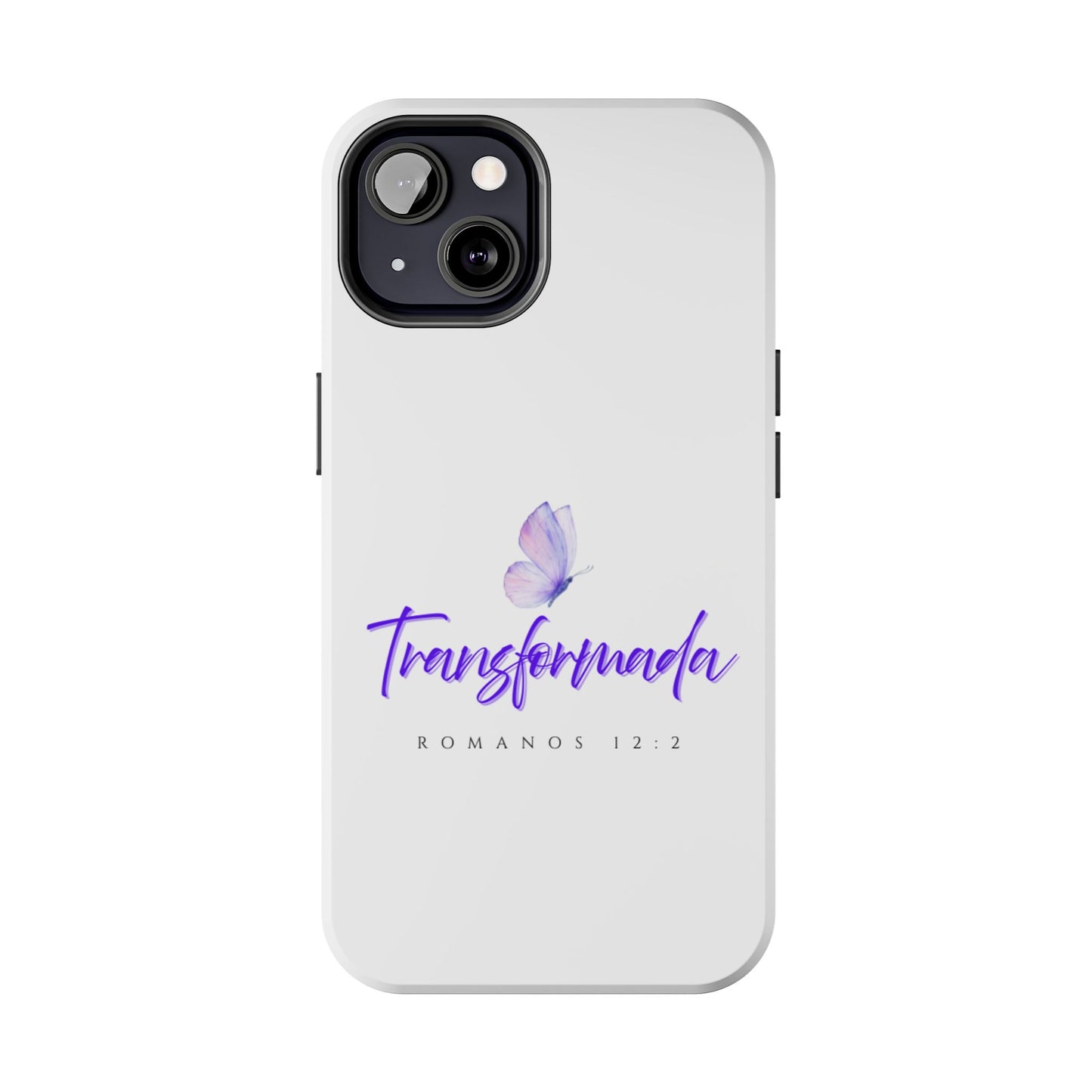Transformada Phone Case, Inspirational Gift, Scripture Cases, Christian Accessories, Floral Design, Unique Phone Protection