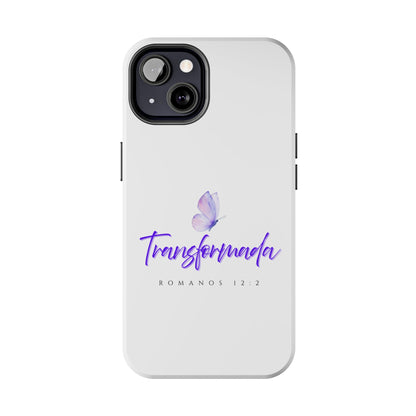 Transformada Phone Case, Inspirational Gift, Scripture Cases, Christian Accessories, Floral Design, Unique Phone Protection